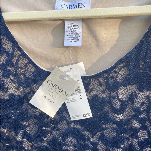 Half Sleeve Lace Meshed Midi Dress Size:2 - Picture 5 of 5